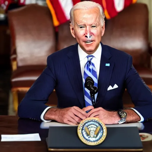 Prompt: sleepy joe biden