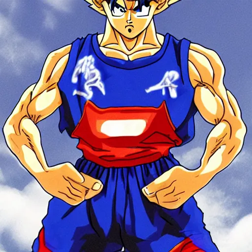 Image similar to basketballer goku