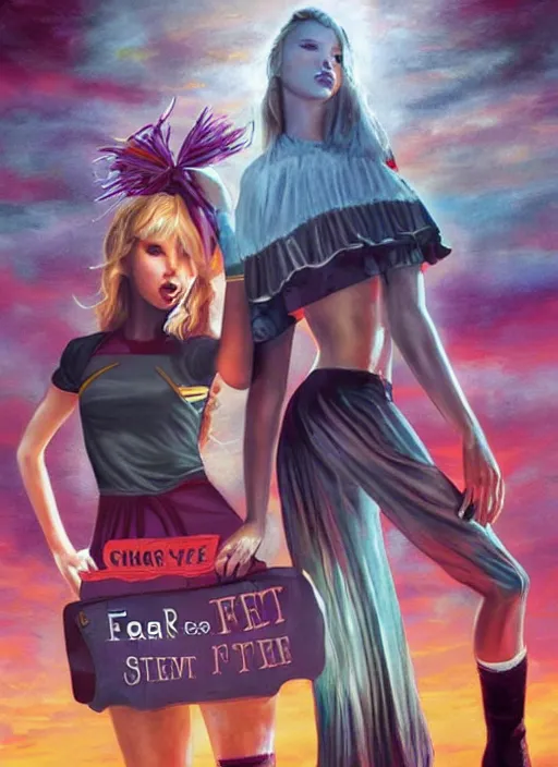 Image similar to fear street book cover of taylor swift cheerleader by mark garro