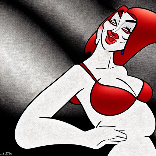 Image similar to jessica rabbit, high resolution cartoon