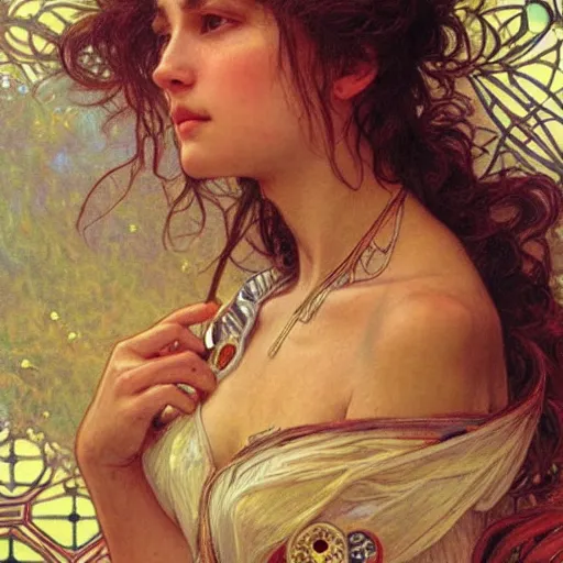 Image similar to realistic hand, intricate, highly detailed, digital painting, artstation, concept art, sharp focus, art by gaston bussiere and alphonse mucha