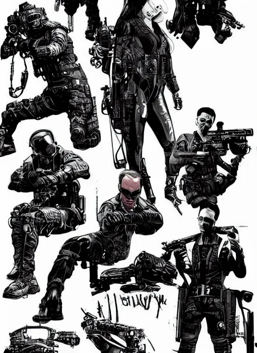 Image similar to cyberpunk blackops spy. catsuit. portrait by ashley wood and alphonse mucha and laurie greasley and josan gonzalez and james gurney. spliner cell, apex legends, rb 6 s, hl 2, d & d, cyberpunk 2 0 7 7. realistic face. dystopian setting.