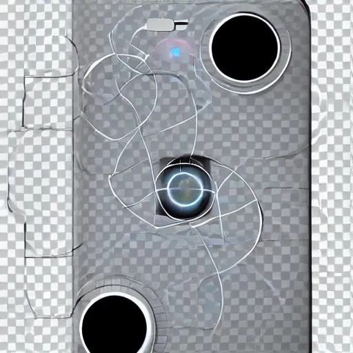 Image similar to mobile phone as portal to another dimension, concept art,