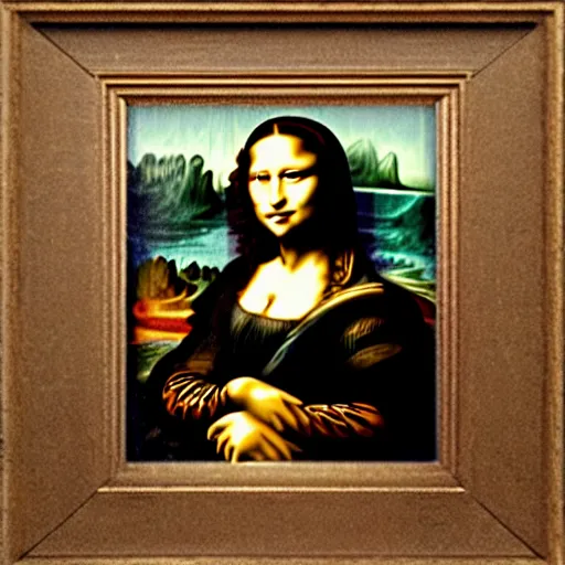 Image similar to the mona lisa but it's dwayne the rock johnson