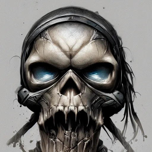 Image similar to teenage mutant skull face, marvel, dark, intricate, highly detailed, smooth, artstation, digital illustration by Ruan Jia and Mandy Jurgens and Artgerm and Wayne Barlowe and Greg Rutkowski and Zdislav Beksinski, octane render, hyper realistic, sharp focus, 8k