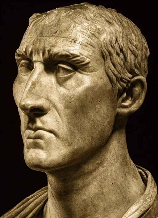 Image similar to a full portrait photo of julius caesar, f / 2 2, 3 5 mm, 2 7 0 0 k, lighting, perfect faces, award winning photography.