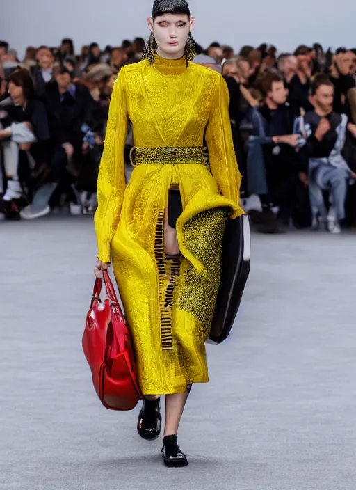 Image similar to hyperrealistic and heavy detailed balenciaga runway show of cars, leica sl 2 5 0 mm, vivid color, high quality, high textured, real life