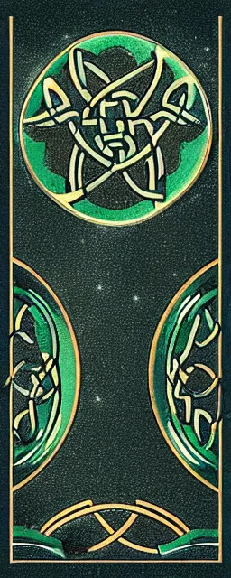 Image similar to celtic space fresco nordic old