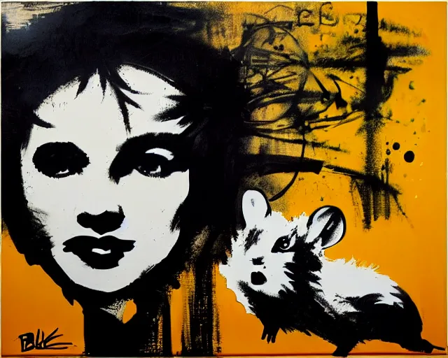 Image similar to artwork by blek le rat