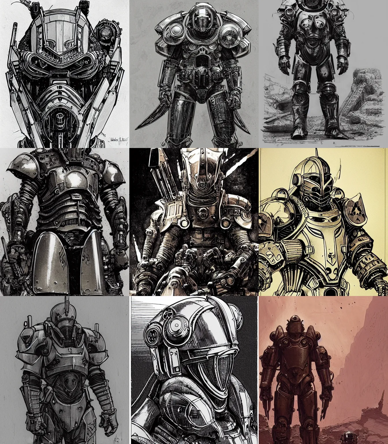 Knights Templar wearing sci-fi power armor concept | Stable Diffusion ...