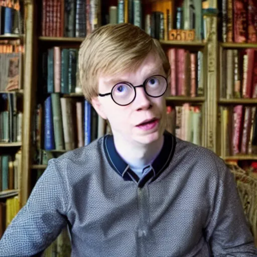 Image similar to Hank Green as Harry Potter