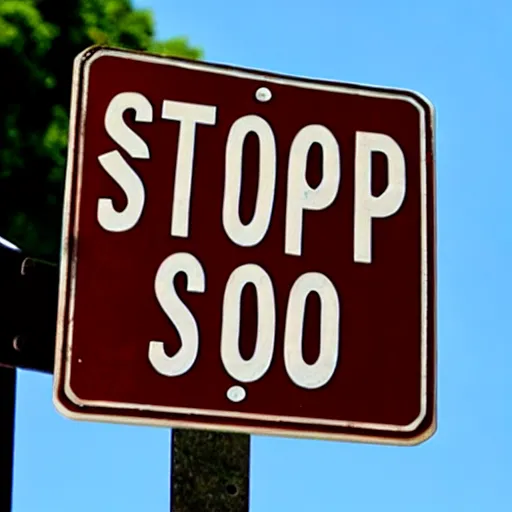 Prompt: stop sign,