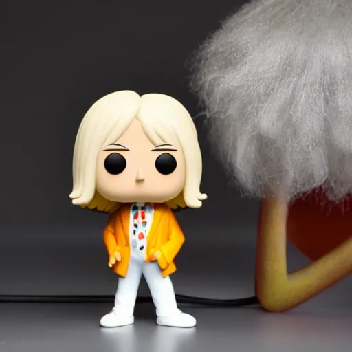 Image similar to Jimmy Saville as a Funko Pop, Studio light, sharp focus,