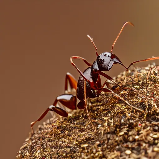 Prompt: an award winning portrait photo of an ant