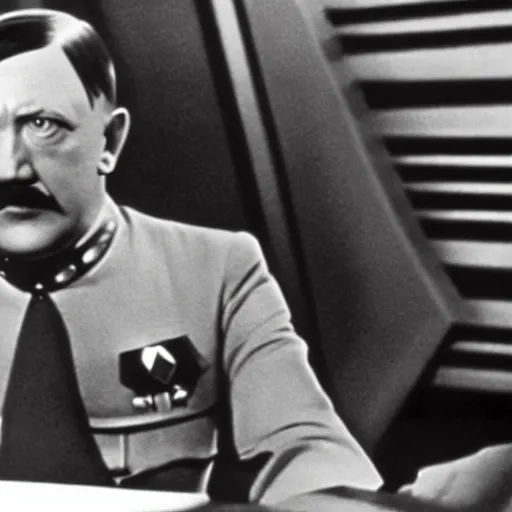 Image similar to A still of Hitler in Star Trek