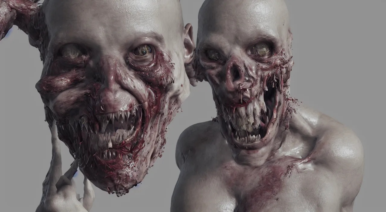 Image similar to body horror, unreal engine, octane render, depth of field, cycles render, hd