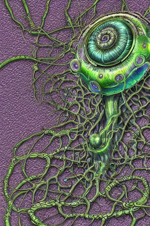 Prompt: ultra detailed digital art of an internal lymphocyte virion rawandrendered synaptic transmission embryonic beholder shoggoth by kumpan alexandr, sharp details, iridescent # imaginativerealism