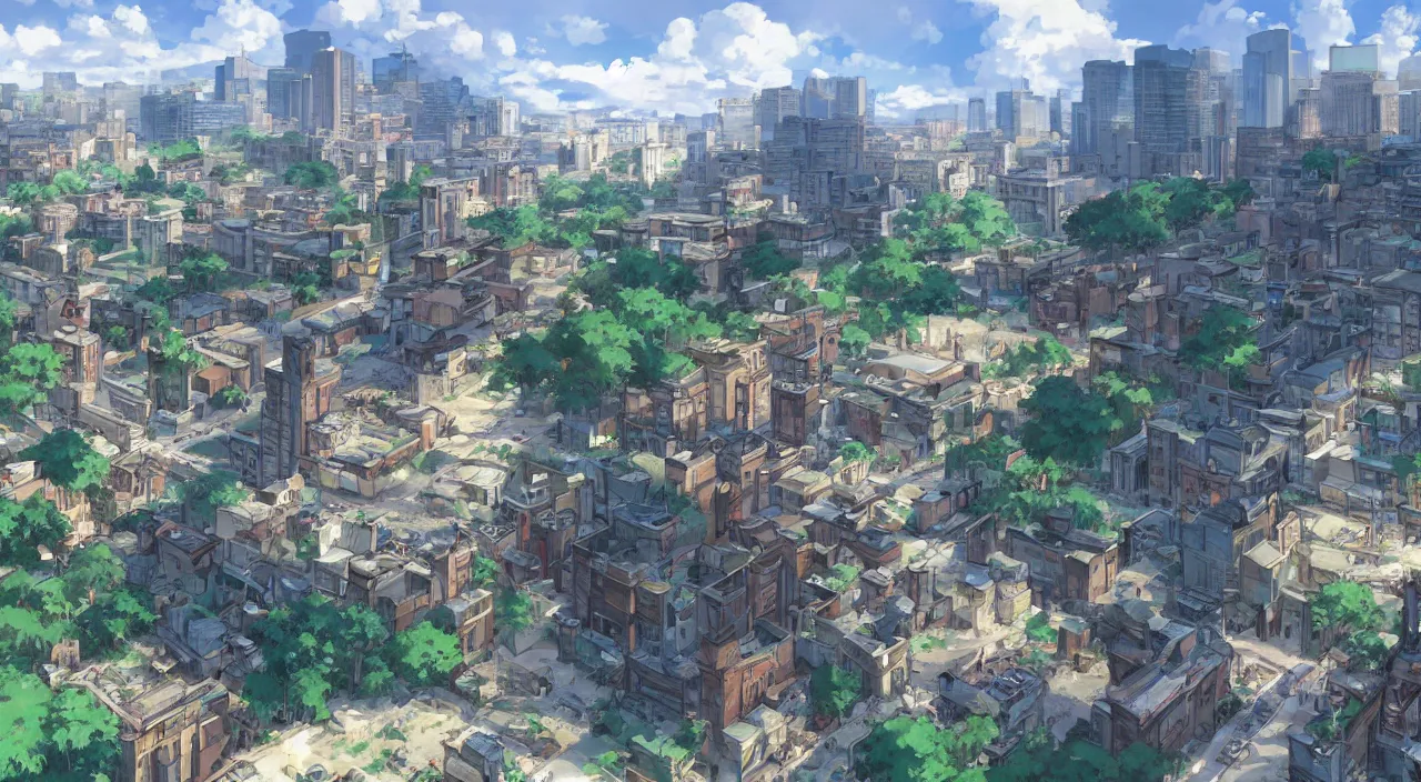 Image similar to Roman Town, New York City, Anime scenery concept art by Makoto Shinkai