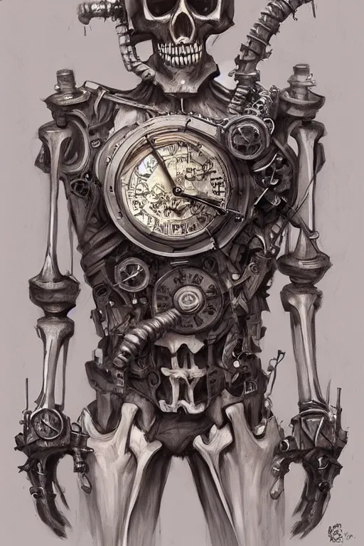 Image similar to Skeleton steampunk by Mandy Jurgens