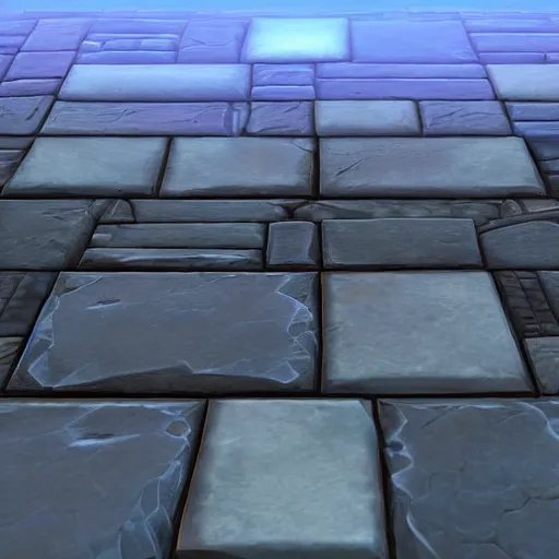 Image similar to stone tile cladding stylized texture, in the style of blizzard entertainment and world of warcraft by michael vicente, 3 dex, dylan salvalaio, unreal engine, 8 k