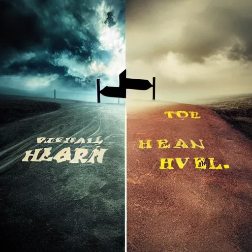 Prompt: where heaven and hell meet