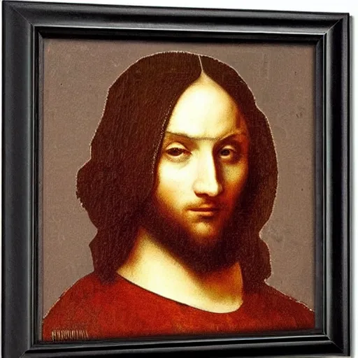 Image similar to portrait of Polish rapper Young Multi by Leonardo Da Vinci,