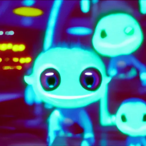 Image similar to cute smiling pixar and chibi style electric blue scaled glowing baby dinosaurs in tron movie, cinestill