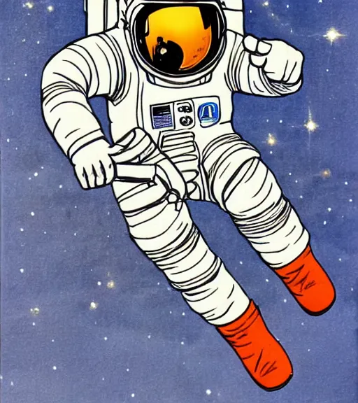 Image similar to an astronaut