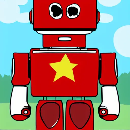 Prompt: cute communist robot