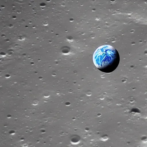 Image similar to photo of the earth from Moon