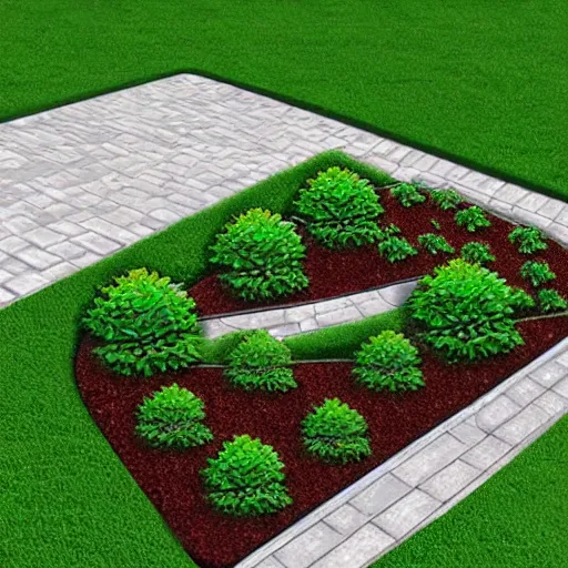 Prompt: highly detailed logo for landscaping, photorealistic