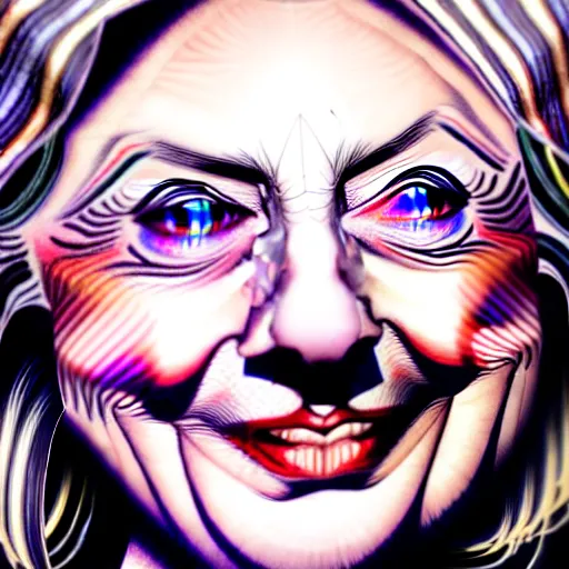 Image similar to the sardine face of hillary clintonis, by artgerm, wlop. vastly enriched image quality. lucidly vivid. iridescentally detailed. extremely elegant and beautiful.