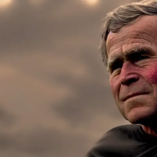 Prompt: George Bush as anakin skywalker in star wars episode 3, 8k resolution, full HD, cinematic lighting, award winning, anatomically correct