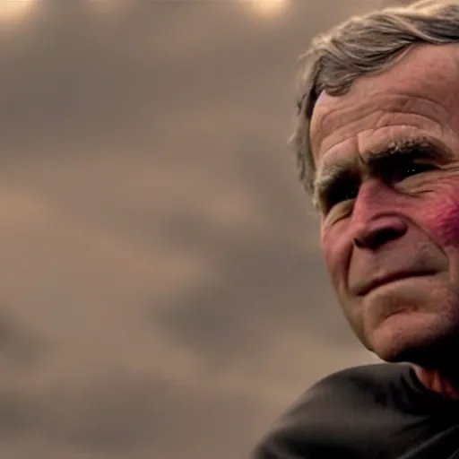 Image similar to George Bush as anakin skywalker in star wars episode 3, 8k resolution, full HD, cinematic lighting, award winning, anatomically correct