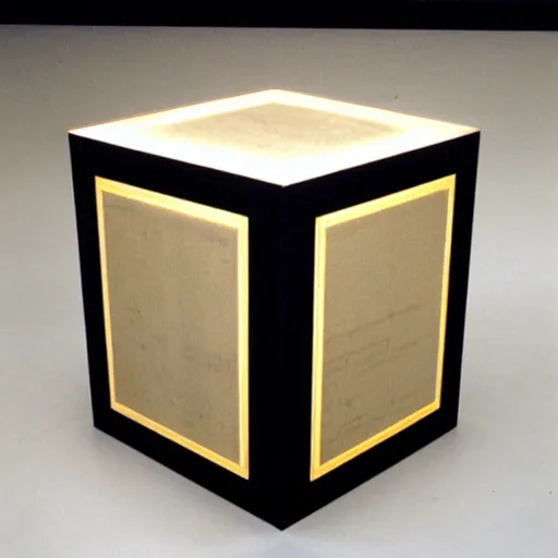 Prompt: oscar reutersvard, a cube