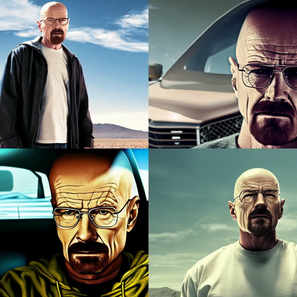 Prompt: Walter white, fast and furious, cinematic shot, 4k HD