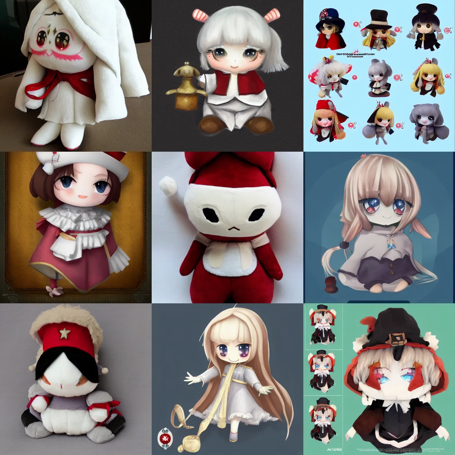 Prompt: cute fumo plush inspired by historical figures, artstation