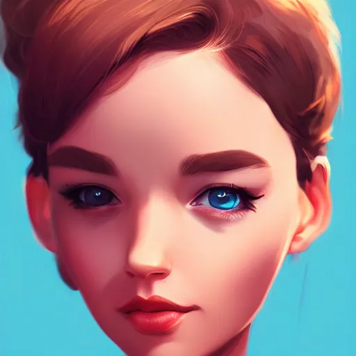 Prompt: digital painting of Hollywood Star caricature horn slap head beautiful face, illustration, global illumination lighting, lois van baarle, ilya kuvshinov, rossdraws, artstation GTA style