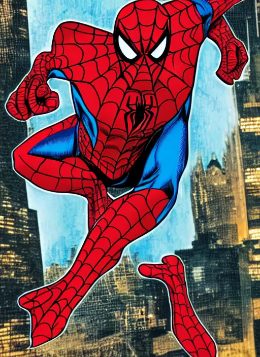 Image similar to picture of the spiderman mixed with the flash, comic book picture by jorge jimenez, award winning,