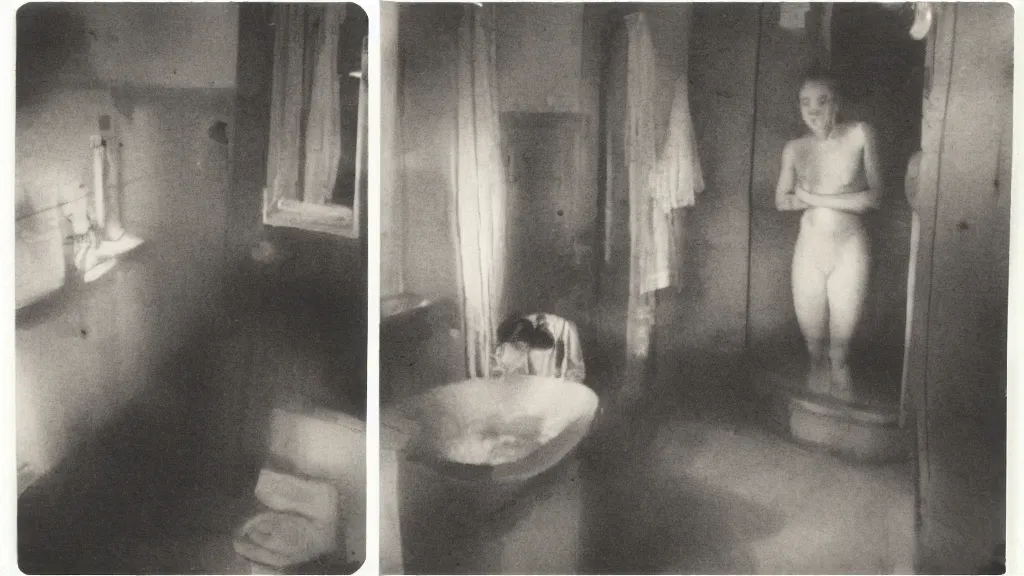 Image similar to polaroid connecting bath apparition