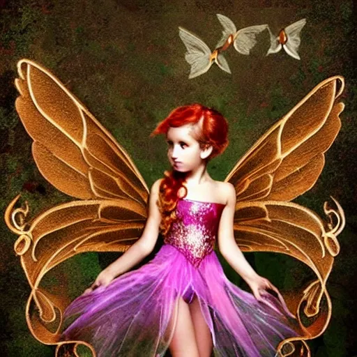 Image similar to beautiful fairy with wings