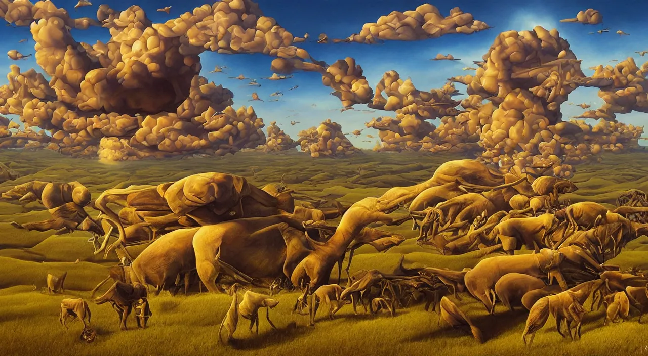 Image similar to art by vladimir kush