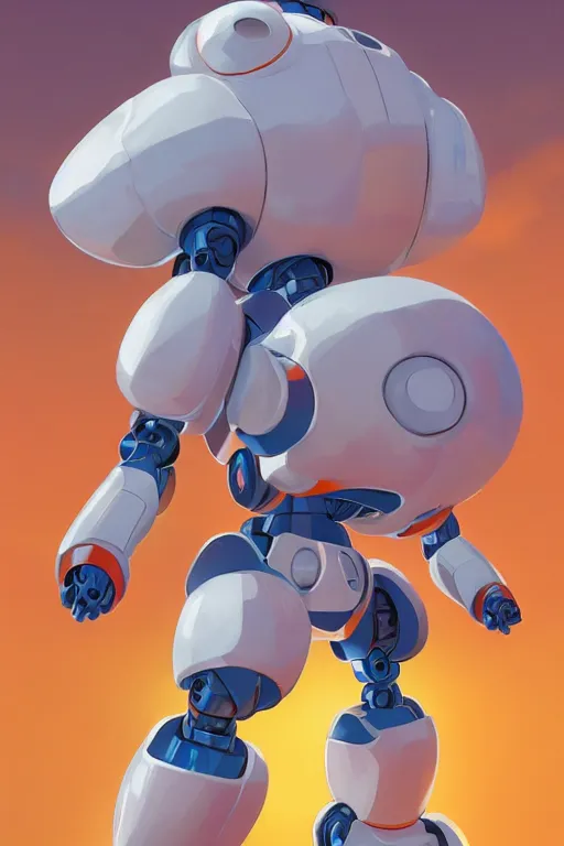 Image similar to metabots medabots medarotto medarot robot minimalist comics, behance hd by jesper ejsing, by rhads, makoto shinkai and lois van baarle, ilya kuvshinov, rossdraws global illumination ray tracing hdr radiating a glowing aura