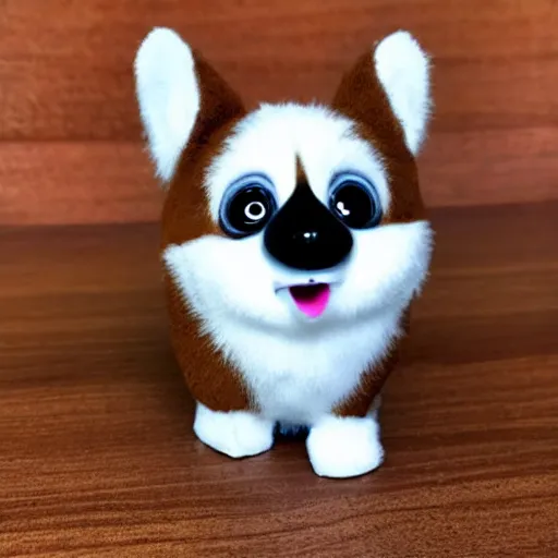 Image similar to photo of a corgi furby toy