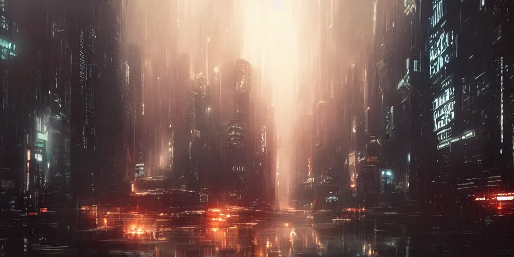 Prompt: bladerunner cityscapes, featured on Artstation, cgsociety