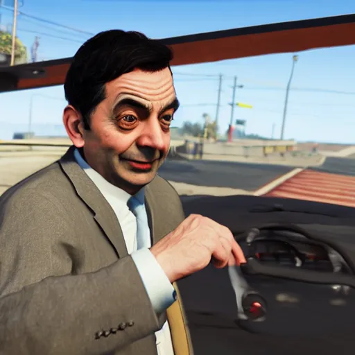 Prompt: Mr Bean in GTA 5 full Hd octane render 8k