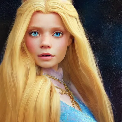 disney princess with long blonde hair : : weta disney | Stable ...