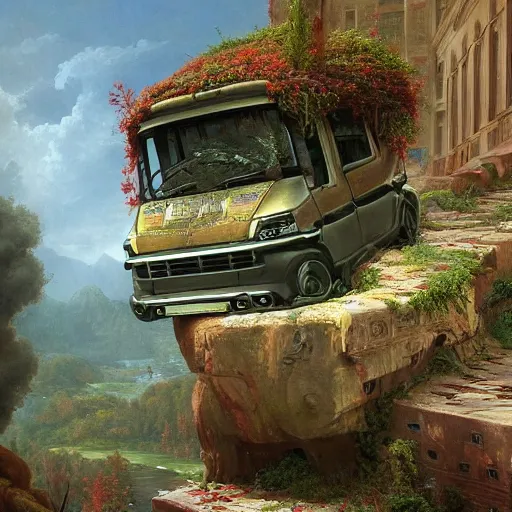 Image similar to paint surrealist 🚗, ferdinand knab, high definition and detailed 4 k