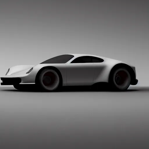 Prompt: futuristic Porsche designed by Apple studio lighting octane render