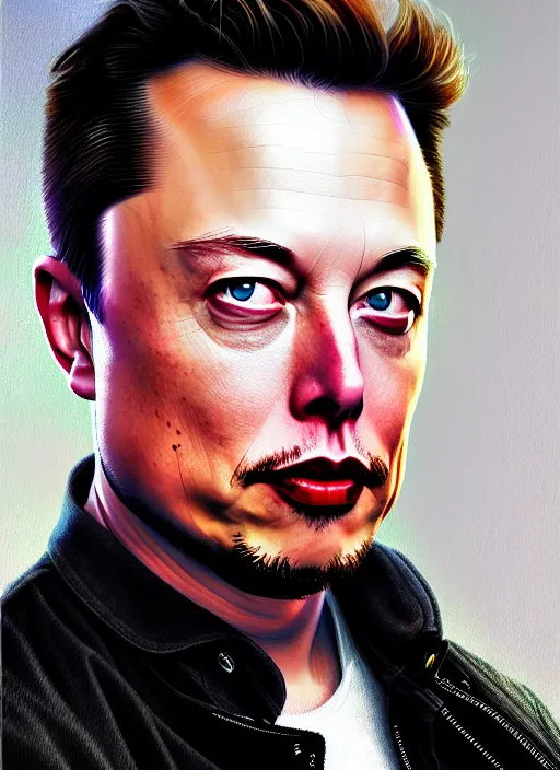 Prompt: high angle photo of elon musk in the style of stefan kostic, realistic, sharp focus, 8 k high definition, insanely detailed, intricate, elegant, art by stanley lau and artgerm